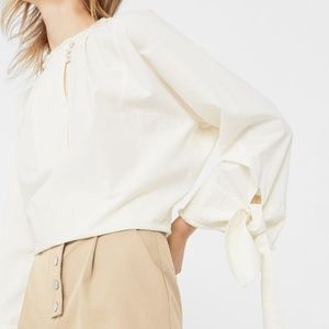 Mango Trazas Blouse - cream